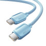 Кабель Essager Breeze USB Type-C - USB Type-C (M/M), 100W, 1 м Blue (EXCTT1-WL03-P)