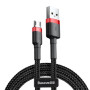 Кабель Baseus Cafule USB-microUSB, 1м Black (CAMKLF-B91)