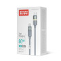 Кабель ColorWay USB Type-C - USB Type-C (M/M), warm light, 3А, 1 м, Grey (CW-CBPDCC092-GR)