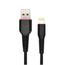 Кабель SkyDolphin S54L Soft USB - Lightning 1м, Black (USB-000428)