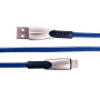 Кабель Dengos USB-USB Type-C 0.25м Blue (PLS-TC-SHRT-PLSK-BLUE)