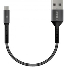 Кабель Intaleo CB0 USB-microUSB 0.2м Black/Grey (1283126495632)