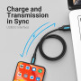 Кабель Vention USB - USB Type-C (M/M), 3A, 1 м, Black (COZBF)