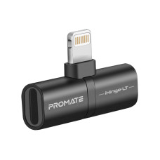 Адаптер Promate Lightning - 2хLightning (M/F) iHinge Black