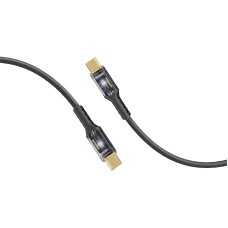 Кабель Promate USB Type-C - USB Type-C (M/M), 5 A, 100 W, 2 м, Lucidline-CC200 Black
