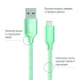 Кабель ColorWay USB-Lihgtning, 1м Mint (CW-CBUL004-MT)