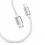Кабель ColorWay USB - Lightning (M/M), zinc alloy braided, 3А, 2 м, White (CW-CBUL099-WT)