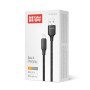 Кабель ColorWay USB - Lightning (M/M), TPE embossed, 3А, 2 м, Black (CW-CBUL102-BK)