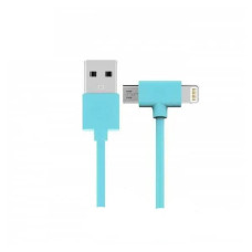 Кабель WK WDC-008 Axe Lightning/microUSB, 1м Blue (6970349287308)