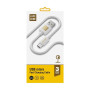 Кабель Luxe Cube USB-microUSB, 3А, 1м, белый (7775557575273)