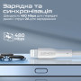Кабель Promate xCord-Ai200 USB - Lightning (M/M), 2 A, 2 м, White