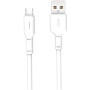 Кабель XO NB112 USB - micro USB (M/M), 1 м, White (NB112-M-WH)