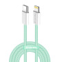 Кабель ColorWay Lightning + USB Type-C (M/M), 3.0 А, 1 м, Green (CW-CBPDCL061-G)