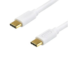 Кабель Atcom USB Type-C - USB Type-C (M/M), 60 W, 3 А, 0.3 м, White (AT-C03)