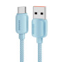 Кабель Essager Breeze USB - USB Type-C (M/M), 100W, 1 м Blue (EXC7A-WL03-P)