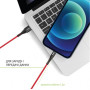 Кабель Intaleo CBRNYT1 USB-USB Type-C 1.2м Red (1283126559464)