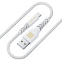 Кабель Luxe Cube Kevlar USB-microUSB, 1.2м, белый (8886668686266)