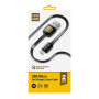 Кабель Luxe Cube Flat USB-microUSB, 1м, черный (2231252966013)