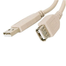 Кабель ATcom удлинитель USB2.0 AM/AF 5.0 м. 2 ferrite core, белый
