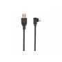 Кабель Cablexpert (CCB-USB2-AMmDM90-6) USB2.0(М) - microUSB(M), черный, 1.8м