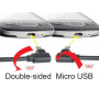 Кабель Cablexpert (CCB-USB2-AMmDM90-6) USB2.0(М) - microUSB(M), черный, 1.8м