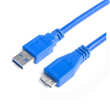 Кабель ProLogix (PR-USB-P-12-30-18m) USB 3.0 AM/MicroBM, синий, 1,8м