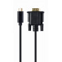 Кабель Cablexpert (A-CM-VGAM-01) Type C - VGA, 2 м, чорний
