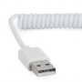 Кабель Cablexpert (CC-mUSB2C-AMBM-6-W) USB 2.0 - Micro B, 1.8м, спиральный, белый