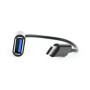 Кабель Cablexpert (AB-OTG-CMAF2-01), USB2.0-USB Type-C, 0.2 м, черный