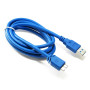 Кабель Extradigital (KBU1626) USB 3.0 AM - Micro USB 3.0, 1.5м, синий