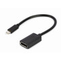 Адаптер Cablexpert (A-CM-DPF-02) USB Type C - DisplayPort, 0.15 м, чорний