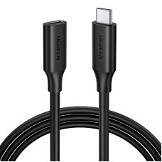 Кабель-подовжувач Ugreen US353 USB-C - USB-C (AM-AF), 1 м, Black (10387)