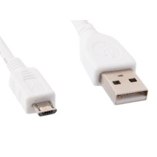 Кабель Cablexpert (CCP-mUSB2-AMBM-W-1M) USB2.0(М) - microUSB(M), Premium, белый, 1м