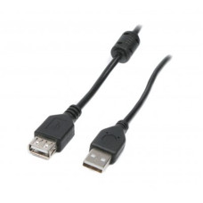 Кабель Maxxter (UF-AMAF-1M) USB 2.0 AM - USB 2.0 AF, 1м, ферритовый фильтр