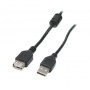 Кабель Maxxter (UF-AMAF-1M) USB 2.0 AM - USB 2.0 AF, 1м, ферритовый фильтр