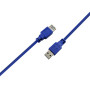 Кабель ProLogix (PR-USB-P-11-30-3m) USB 3.0 AM/AF, синий, 3м