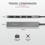 Концентратор Trust Halyx Aluminium USB-А Grey (23786)