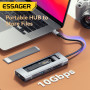USB-хаб Essager 8 in 1 USB-C Hub with 10Gbps M.2 NVMe SSD Enclosure (EHB08-QK0G-Z)
