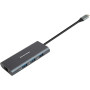 Концентратор USB Type-C PowerPlant CA913497 Grey