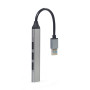 USB-хаб Gembird 4 ports Grey (UHB-U3P1U2P3-02)
