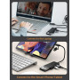 Концентратор Cabletime USB Type C - 4 Port USB 3.0, 0.15 cm (CB03B)
