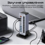 USB-хаб Promate GegaTower-60w USB Type-C Grey