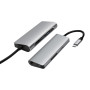Концентратор USB-C ProLogix (PR-WUC-105B) 7 in 1 USB3.1 Type C to HDMI+2*USB3.0+PD+Lan+TF+SD HUB