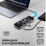 USB-хаб Promate TransHub-Pro USB Type-C Grey