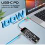 Концентратор USB Type-C Promate TransHub-Go 9 in 1 Grey