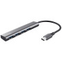 Концентратор Trust Halyx USB Type-C Grey (24948)