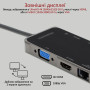 USB-хаб Promate PrimeHub-Pro USB Type-C Grey