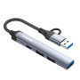 Концентратор СolorWay USB-A/USB-C 4-в-1 USB2.0х2/USB3.0/USB-C2.0 (CW-HUB06)