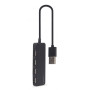 Концентратор USB Cablexpert 4хUSB2.0, пластик, Black (UHB-U2P4-06)