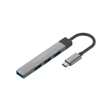USB-хаб Promate LiteHub-4 USB Type-C Grey